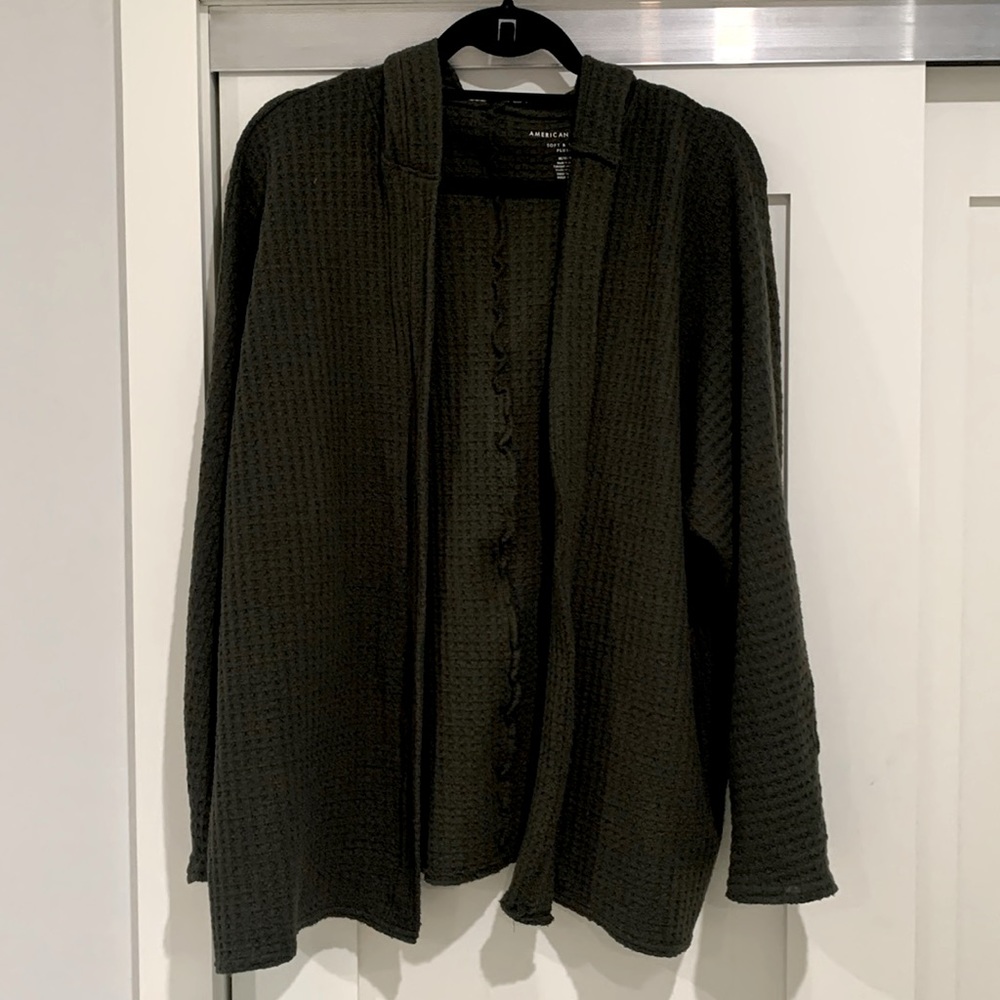 Super soft cardigan with hood
